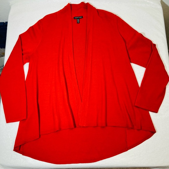 Eileen Fisher Red Cardigan Sweater set - Picture 8 of 13
